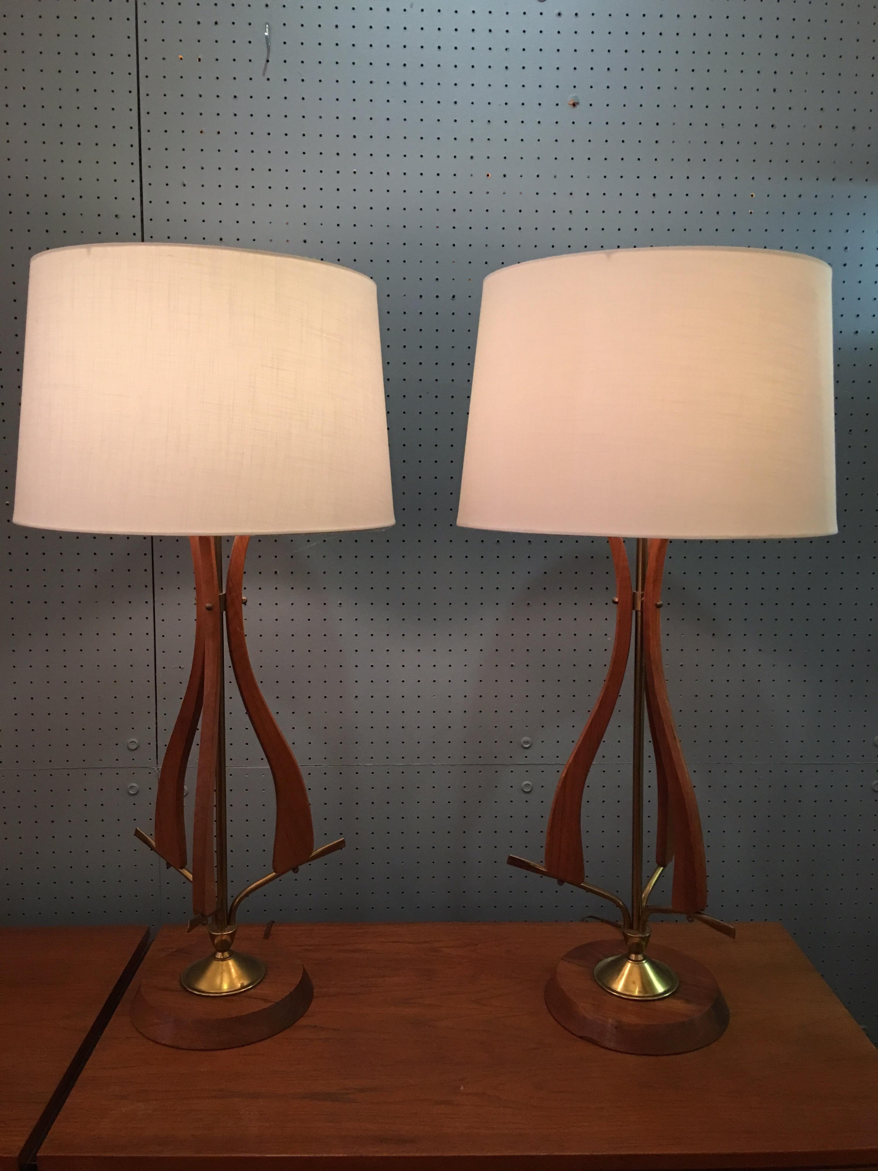 Pair of Scandinavian Modern Table Lamps 1