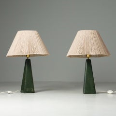 Pareja de lámparas de mesa modernas escandinavas, Lisa Johansson-Pape, Orno Oy, 1950/1960