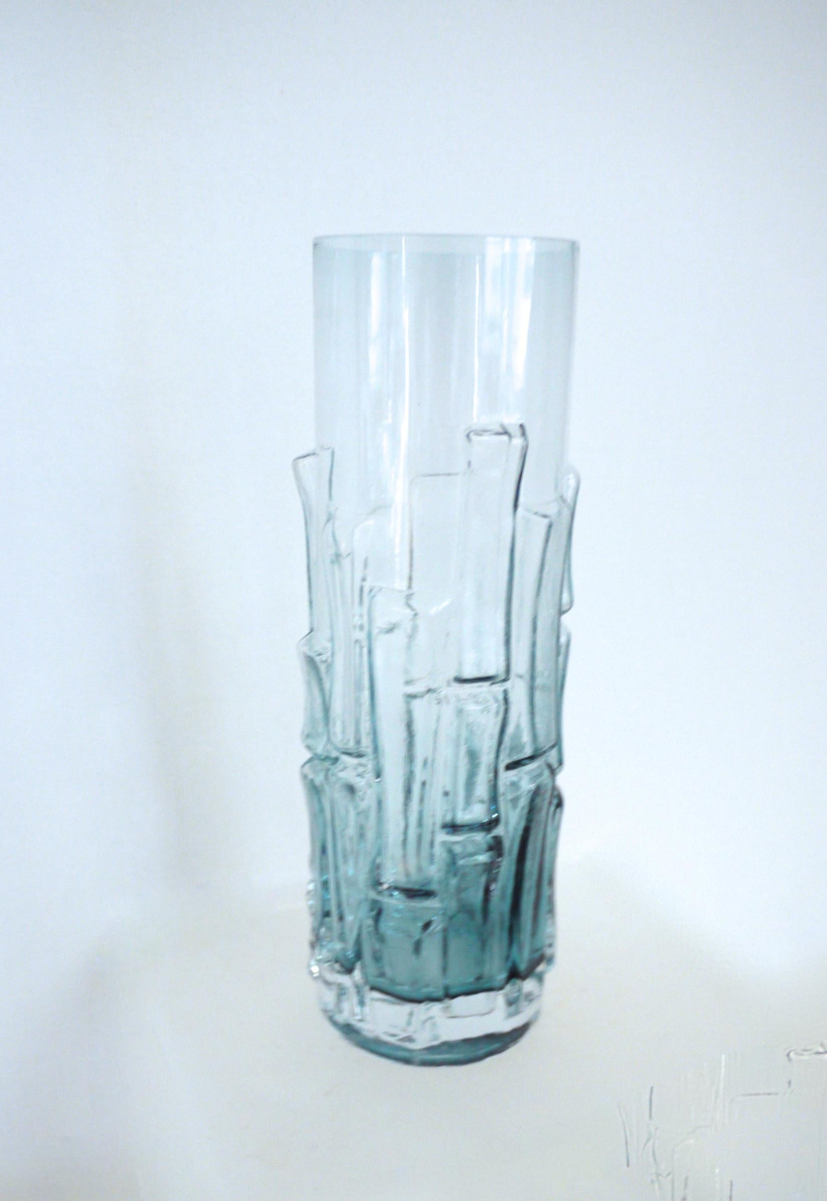 Art Glass Pair of Scandinavian Modern Vases Emile Funk-Gralglas and Bo Borgstrom Aseda For Sale