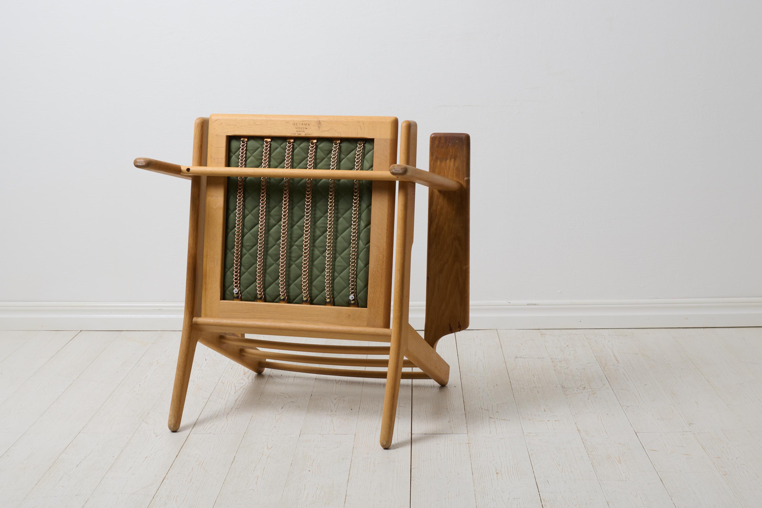Paire de fauteuils scandinaves modernes vintage Hans J. Wegner modèle GE-290 en vente 2