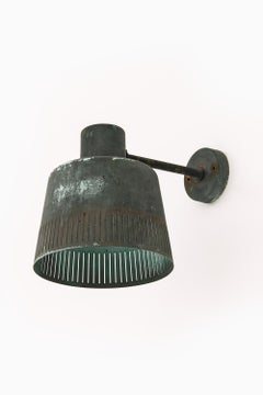 Pair of Scandinavian Modern Wall Lamps in Copper by Hans Bergström, 1940s