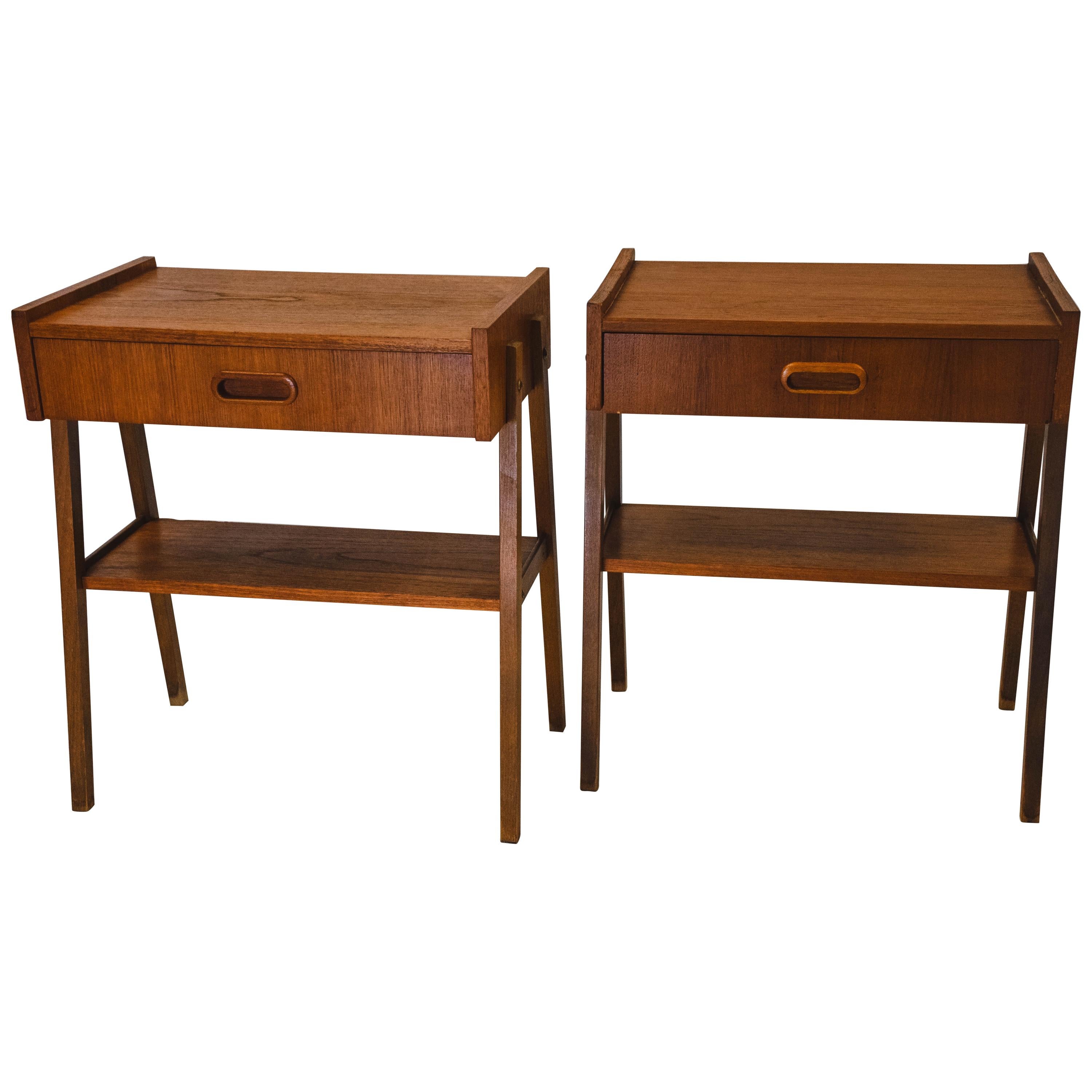 Pair of Scandinavian Nightstands