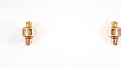 Pair of Scandinavian Outdoor Wall Lights in Copper, 1970s