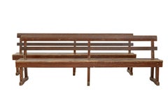 Pair of Scandinavian painted pine benches