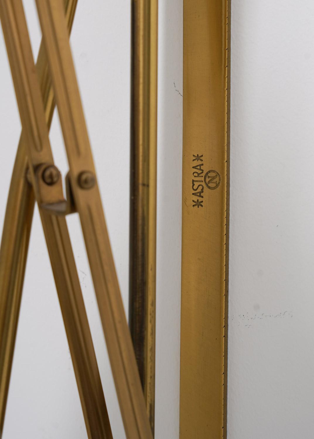 20th Century Pair of Scandinavian Scissor lamps in brass by ASTRA