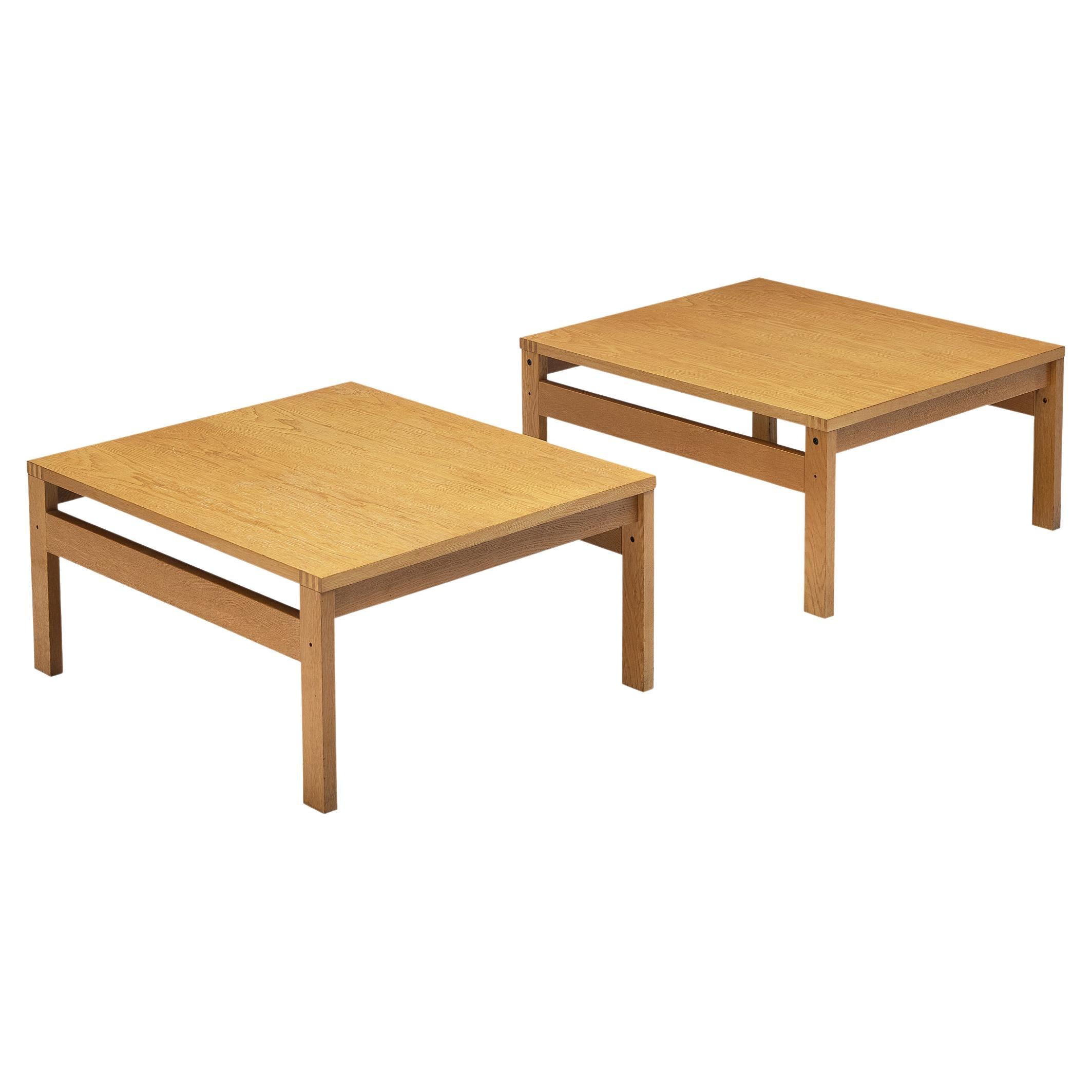 MidCentury Modern Scandinavian Drop Leaf Side Table in Oak For Sale at