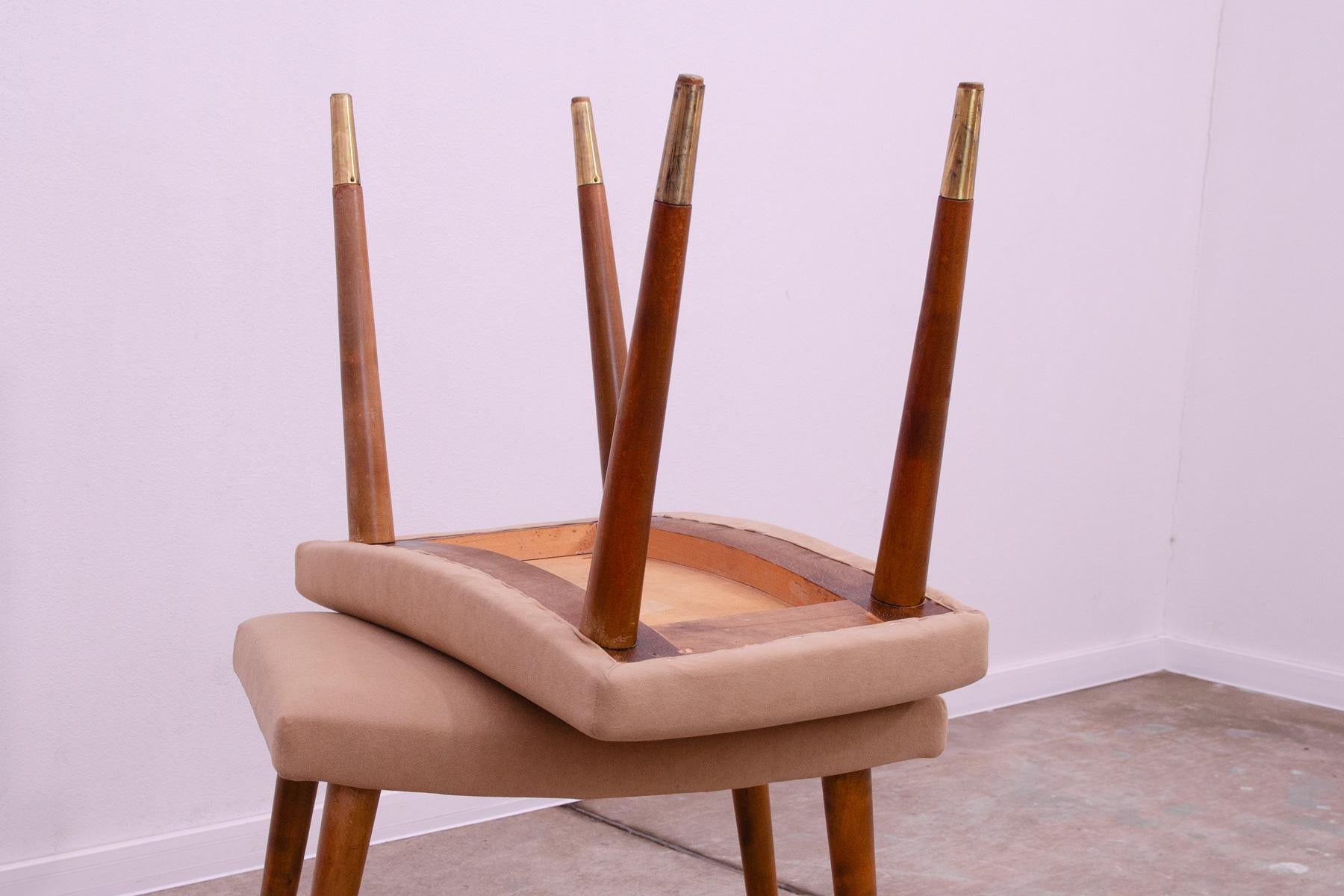 Pair of Scandinavian style stools by Vyčítal and Sedláček, Czechoslovakia, 1960´ For Sale 6