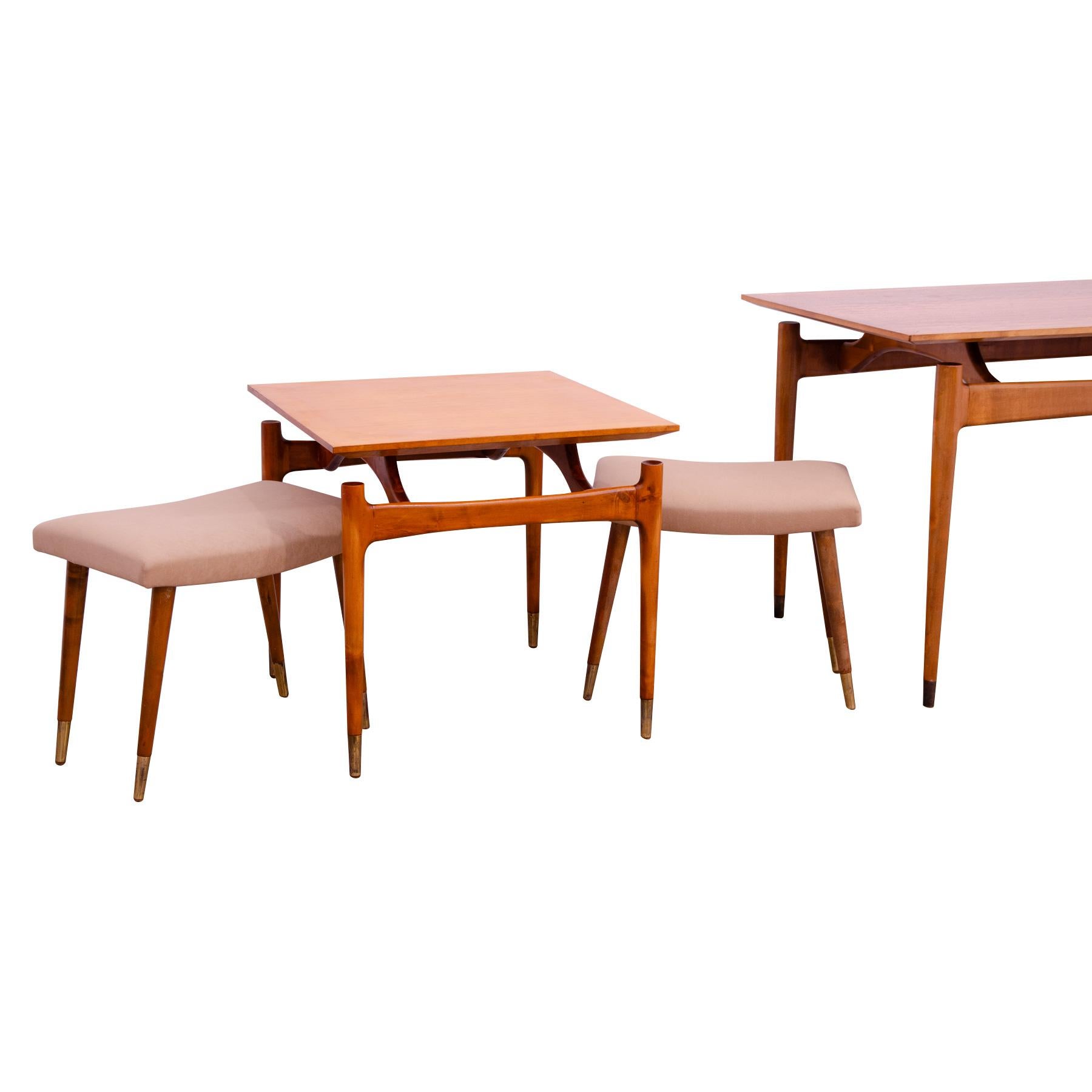 Pair of Scandinavian style stools by Vyčítal and Sedláček, Czechoslovakia, 1960´ For Sale 8