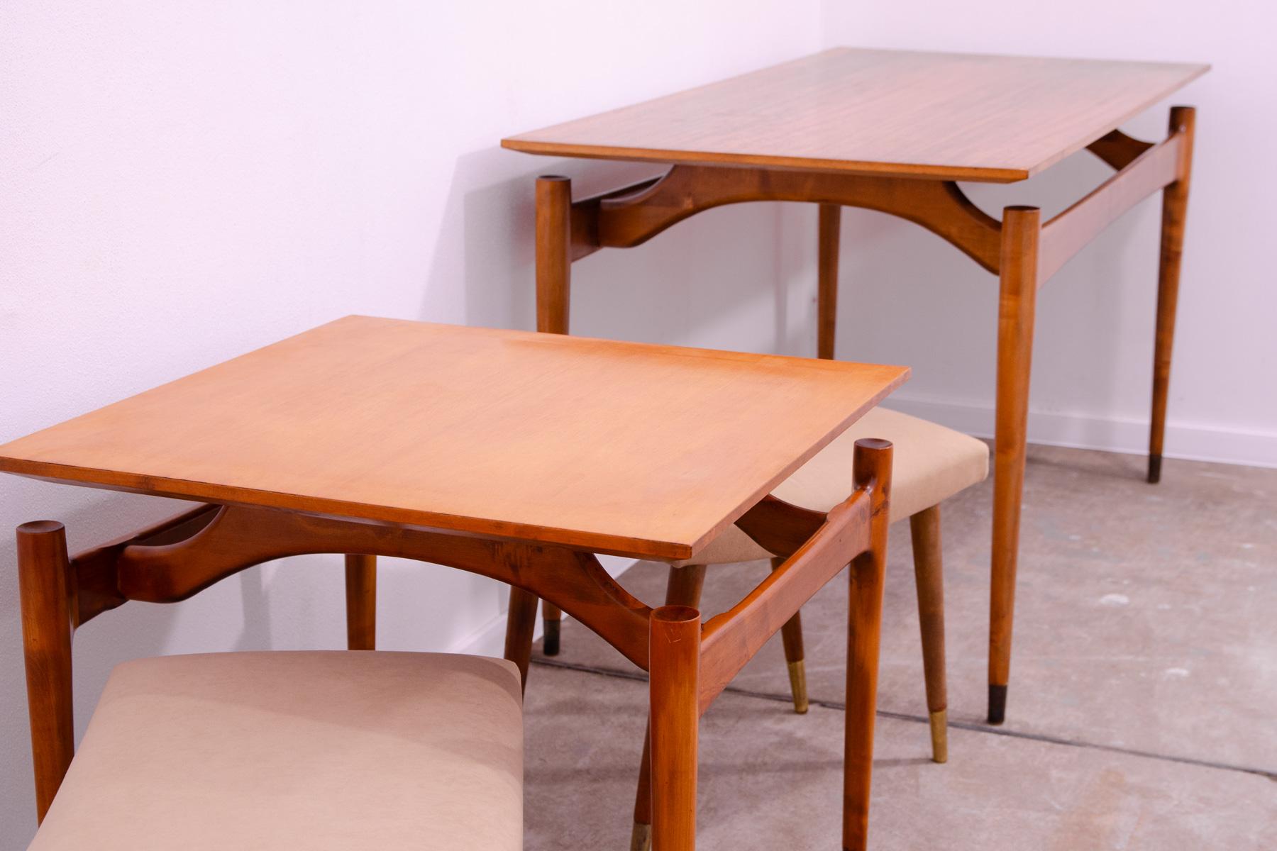 Pair of Scandinavian style stools by Vyčítal and Sedláček, Czechoslovakia, 1960´ For Sale 12