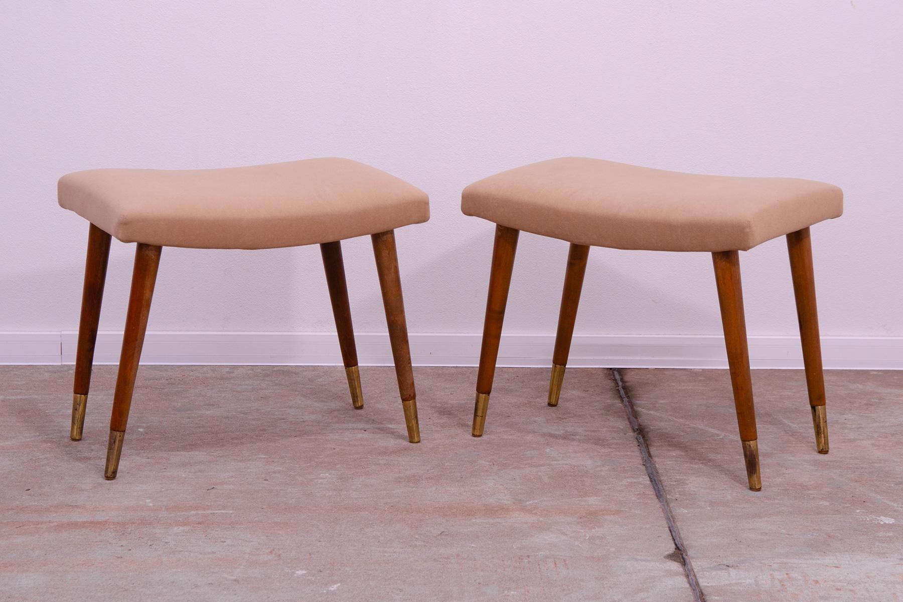 20th Century Pair of Scandinavian style stools by Vyčítal and Sedláček, Czechoslovakia, 1960´ For Sale