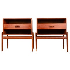 Pair of Scandinavian teak bedside tables by Arne Vodder for Vamo Sonderborg 1960