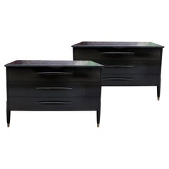 Retro Pair of Scandinavian Teak Chests of Drawers, Mid-Century Modern