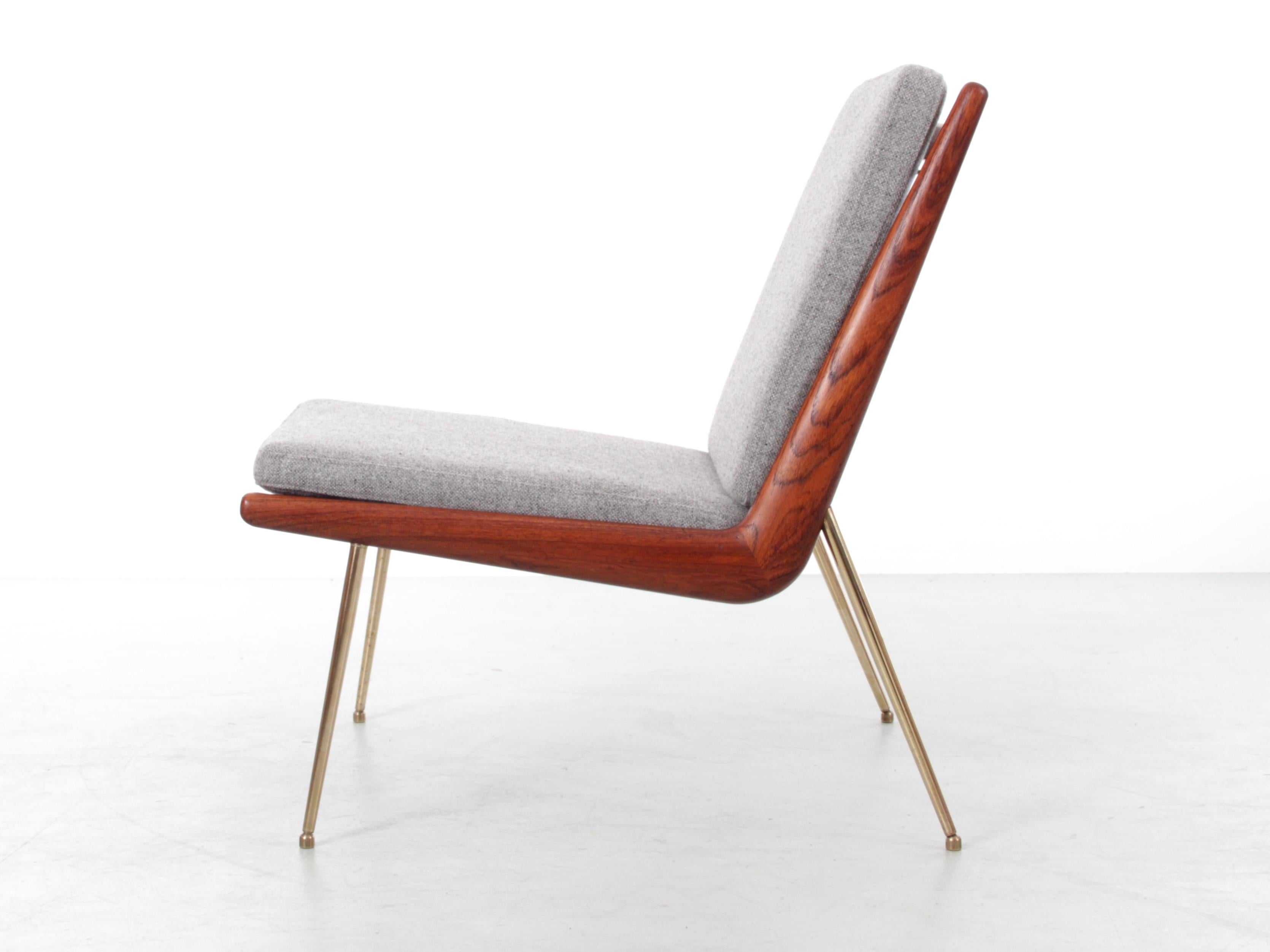 Ein Paar skandinavische Sessel aus Teakholz, Modell FD-134 „Boomerang“ von Peter Hvidt. im Angebot 4