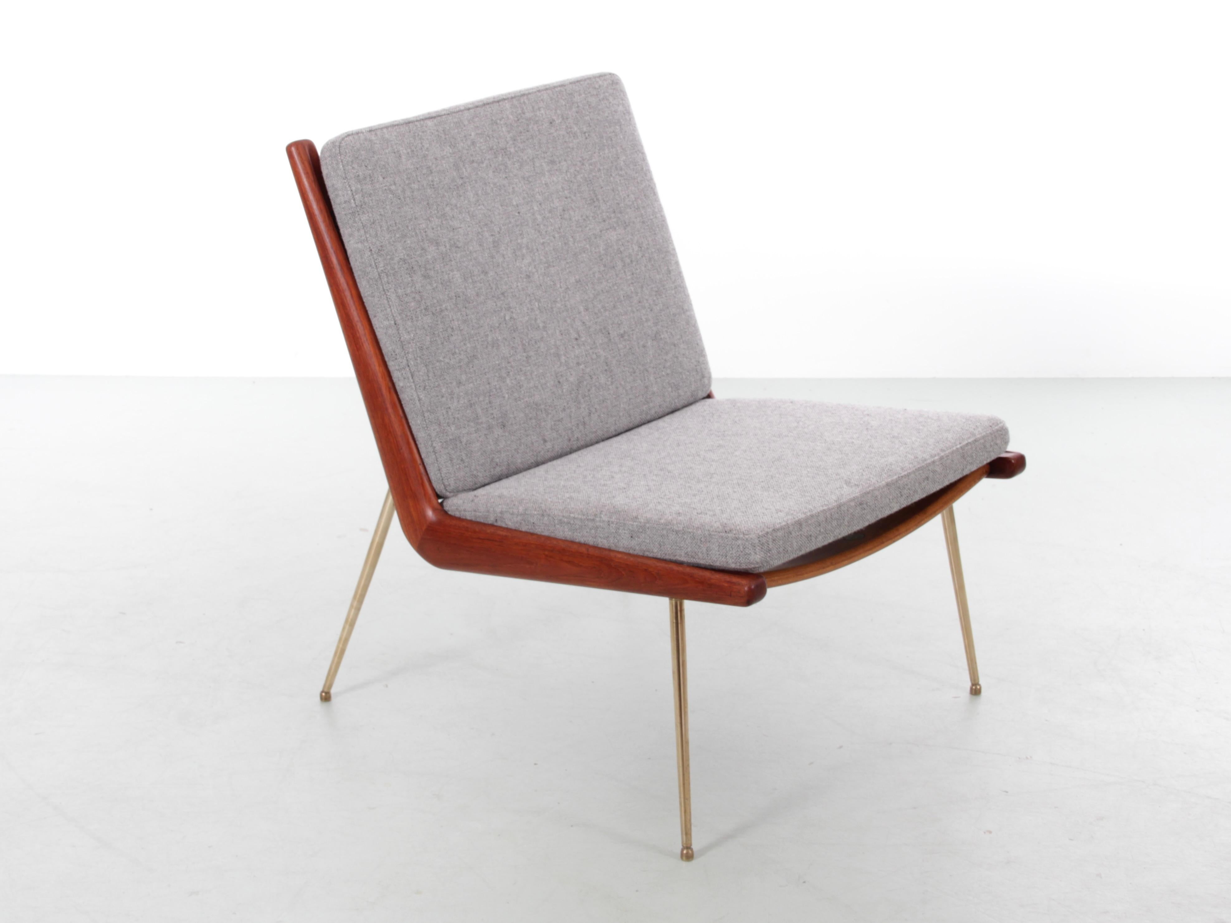 Ein Paar skandinavische Sessel aus Teakholz, Modell FD-134 „Boomerang“ von Peter Hvidt. im Angebot 7