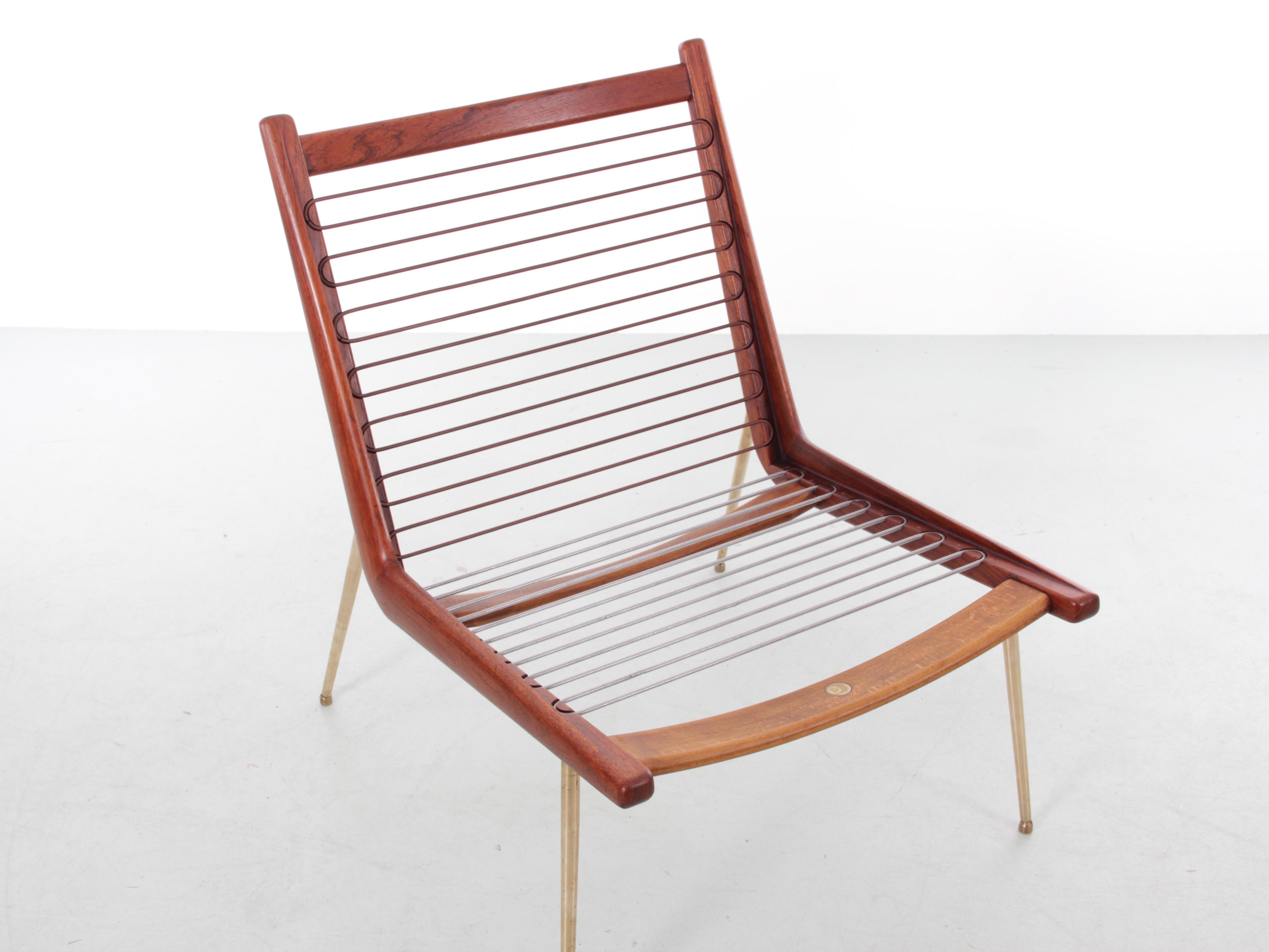 Ein Paar skandinavische Sessel aus Teakholz, Modell FD-134 „Boomerang“ von Peter Hvidt. im Angebot 8
