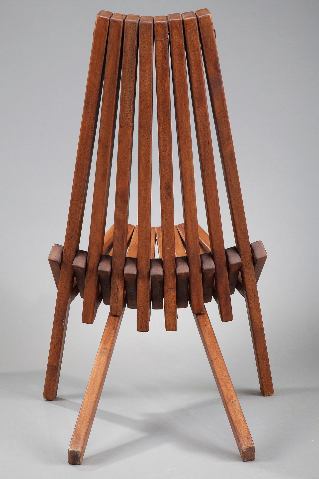 Pair of Scandinavian Teak Folding Chairs  For Sale 3
