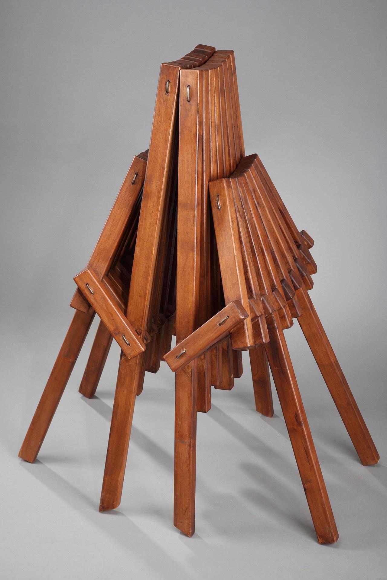 Pair of Scandinavian Teak Folding Chairs  For Sale 9
