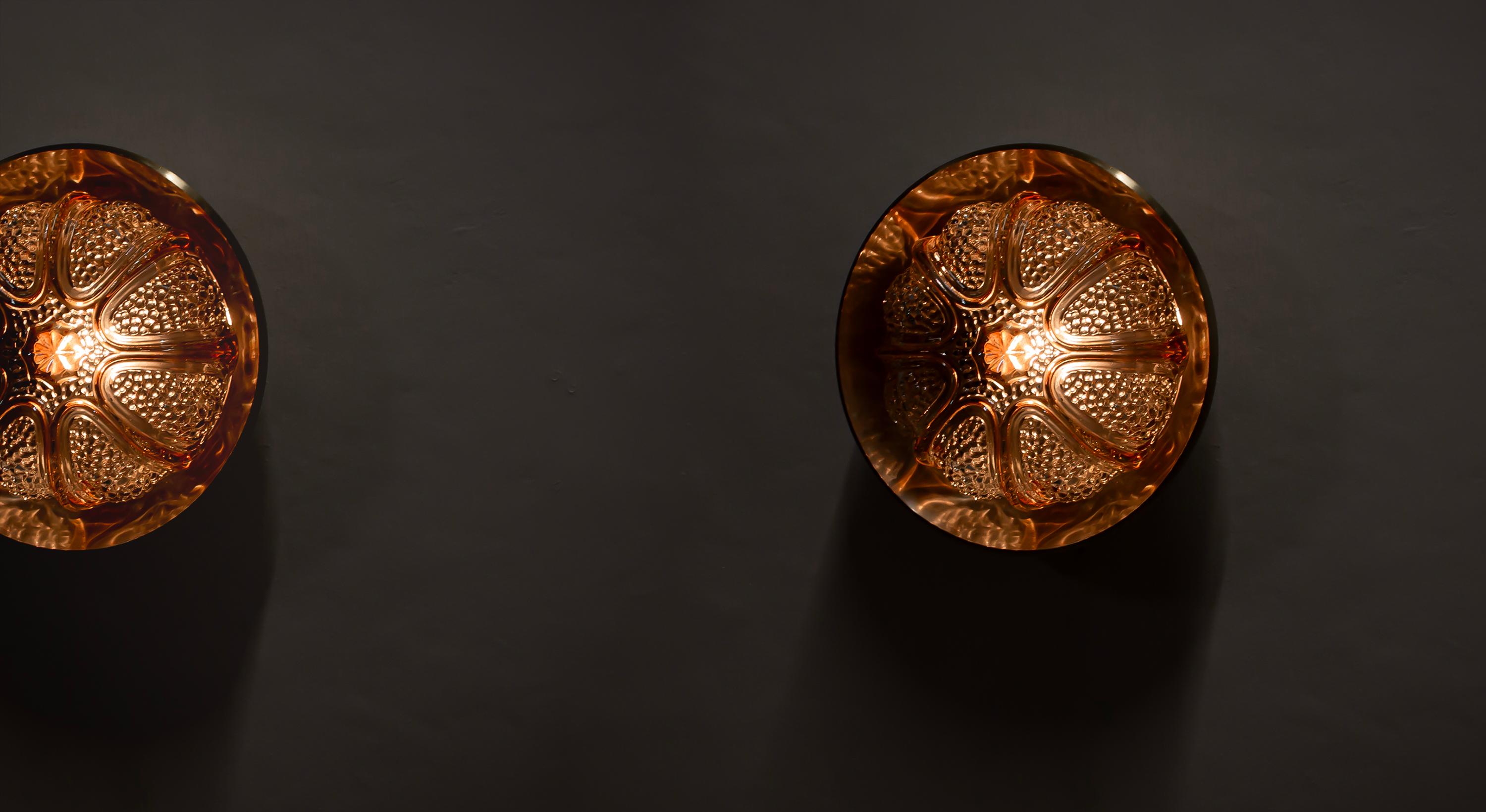 Paar skandinavische Wall Lights von, 1970er Jahre (Ende des 20. Jahrhunderts) im Angebot