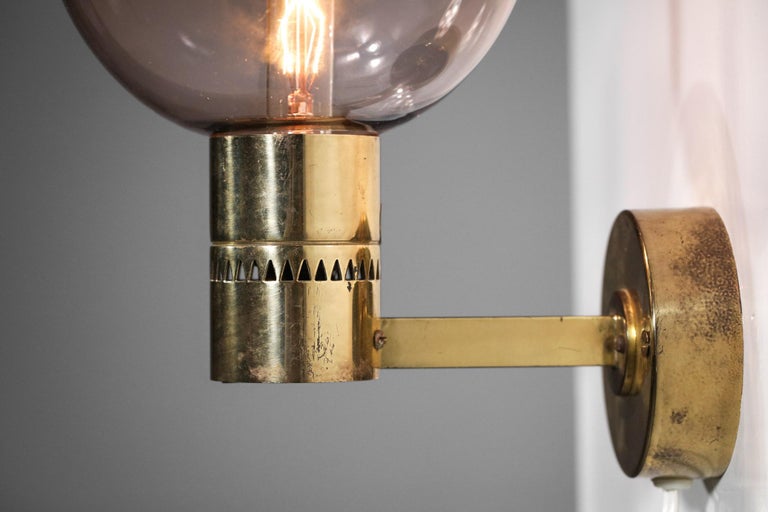 Pair of Scandinavian Wall Lights by the Swedish Design Hans Agne