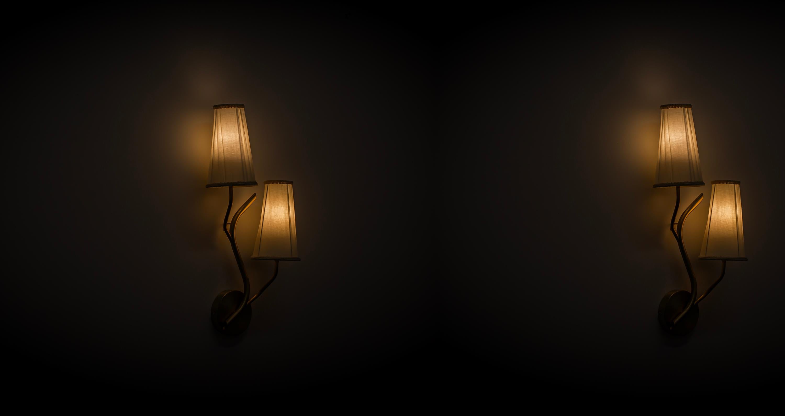 Pair of Scandinavian Wall Lights, Norway For Sale 3