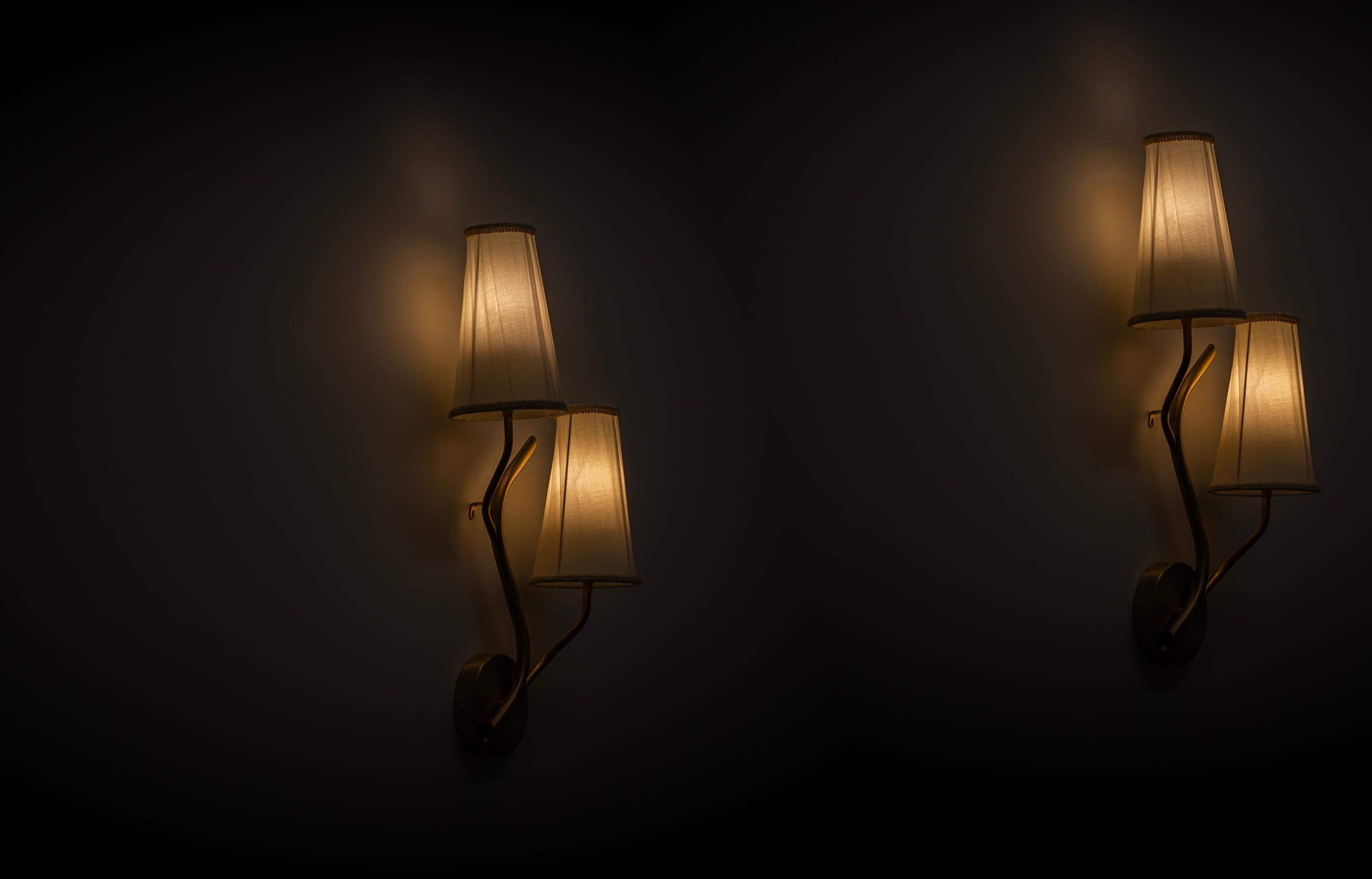 Pair of Scandinavian Wall Lights, Norway For Sale 4