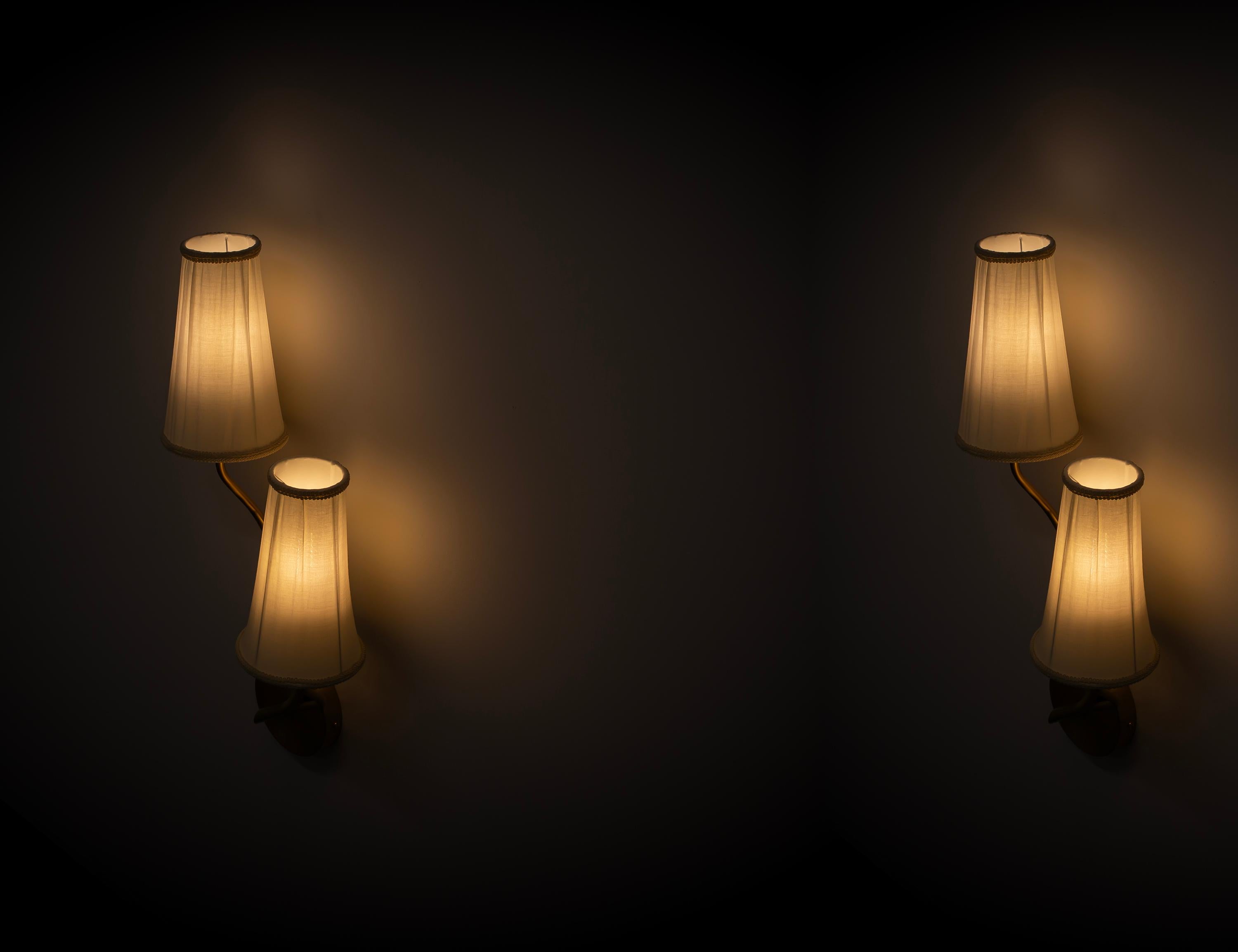 Pair of Scandinavian Wall Lights, Norway For Sale 1