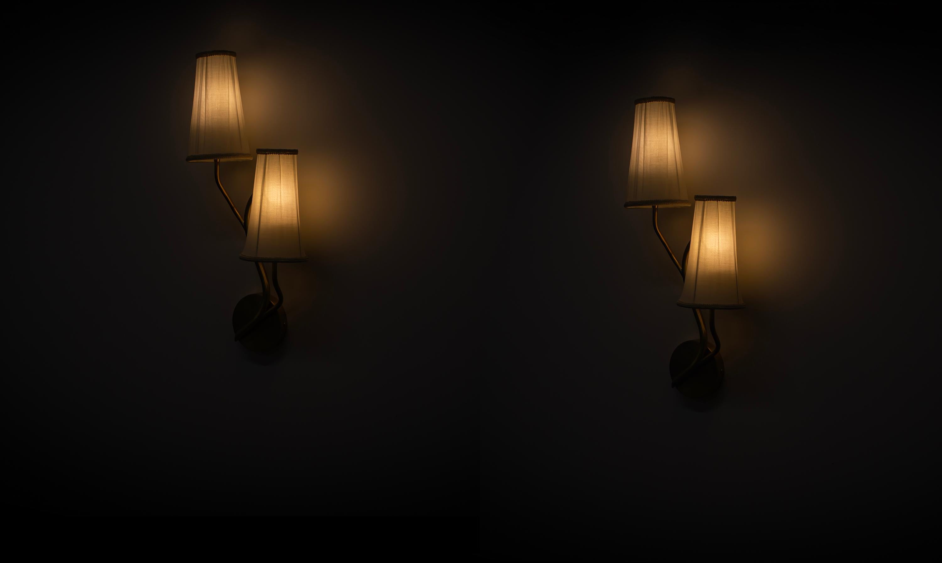 Pair of Scandinavian Wall Lights, Norway For Sale 2