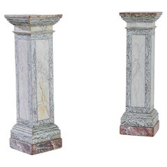 Pair of Scandinavian Wooden Pedestals