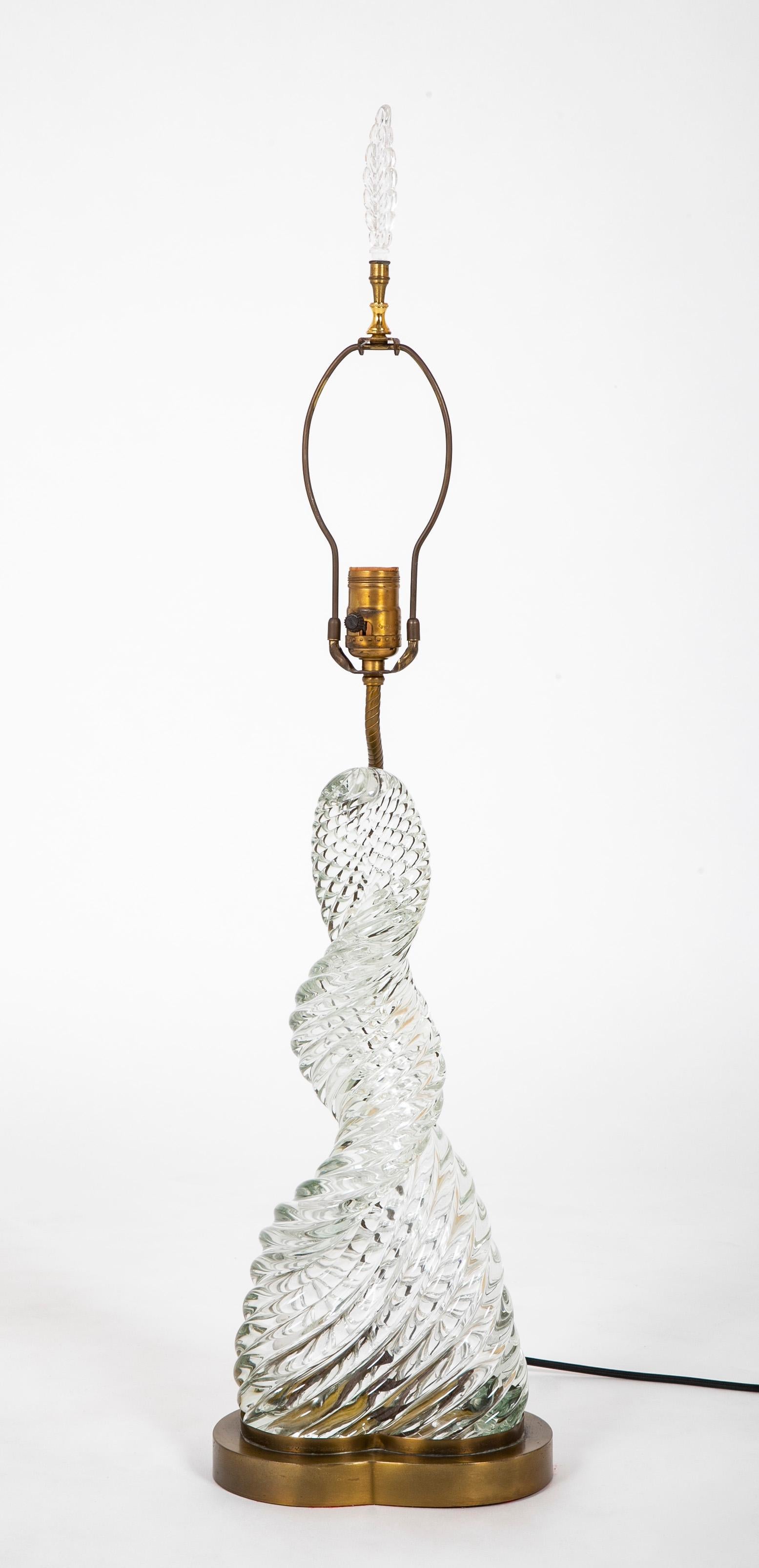 Paire de lampes Scarpa & Venini en verre de Murano Bon état - En vente à Stamford, CT