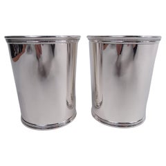 Paar Scearce I-Like-Ike Eisenhower-Era Mint Juleps aus Sterlingsilber