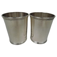 Pair of Scearce Nixon Silent Majority-Era Sterling Silver Mint Juleps