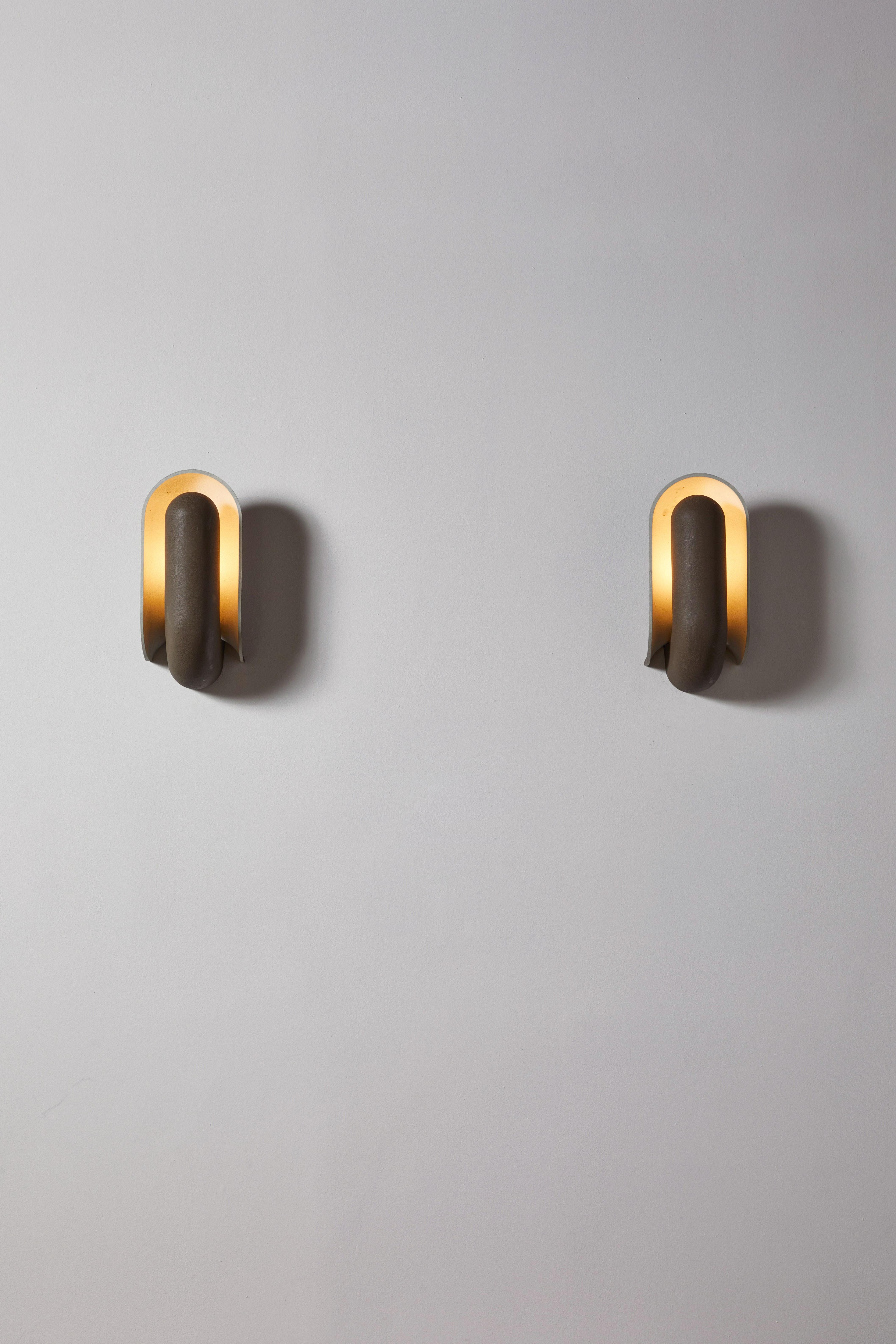 Mid-Century Modern Pair of Schelpdier Sconces by Piet Cohen for RAAK