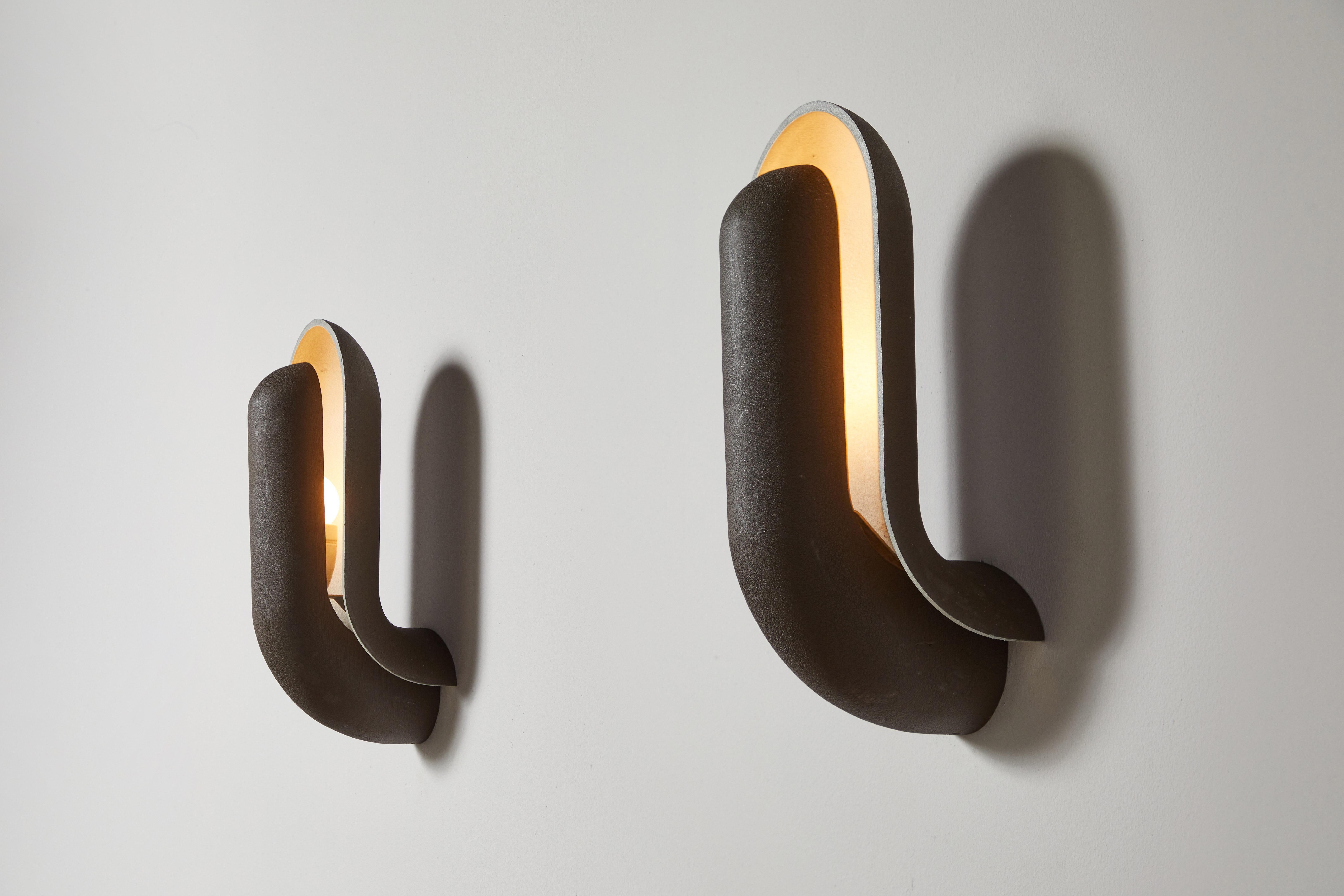 Pair of Schelpdier Sconces by Piet Cohen for RAAK In Good Condition In Los Angeles, CA