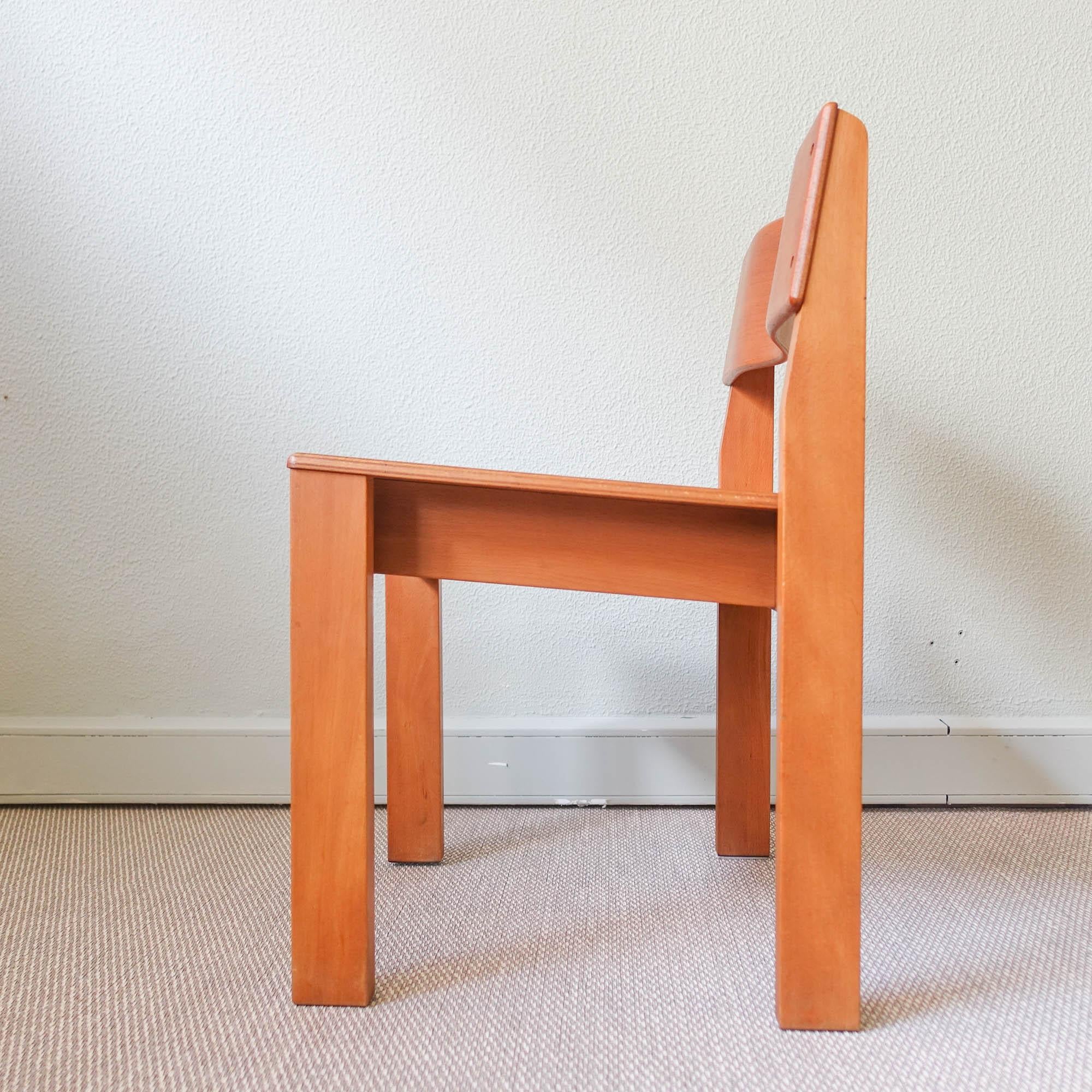 Pair of School Chairs, Model Sena, by António Sena Da Silva, for Móveis Olaio For Sale 7