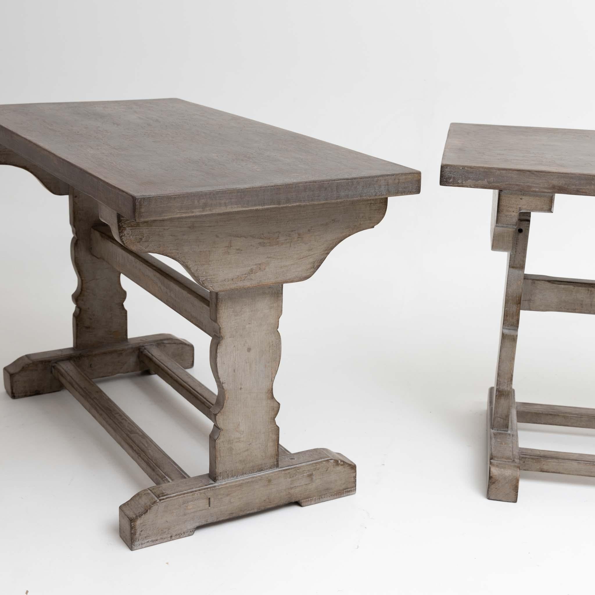 Pair of School Tables, 19th Century In Good Condition For Sale In Greding, DE