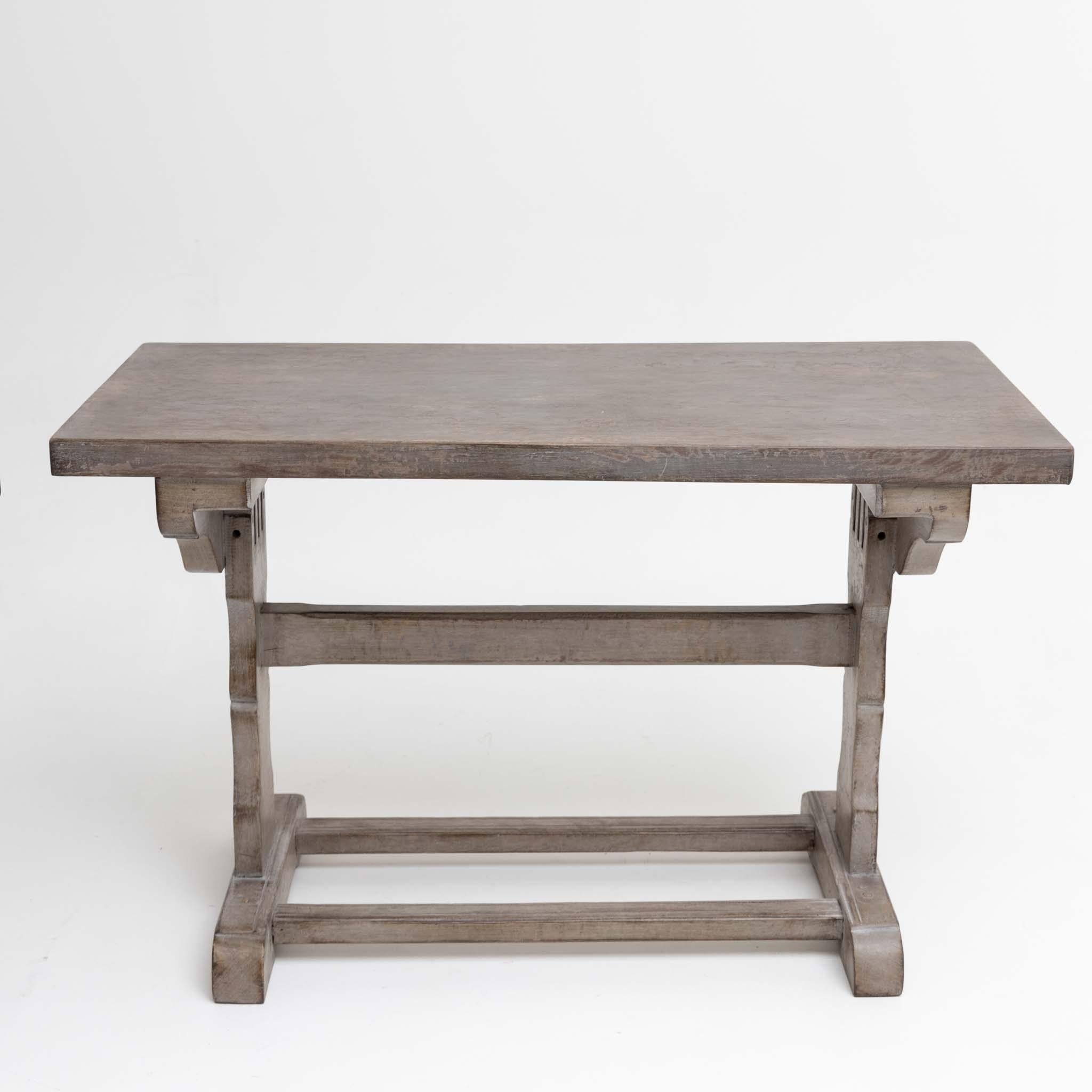 Wood Pair of School Tables, 19th Century For Sale
