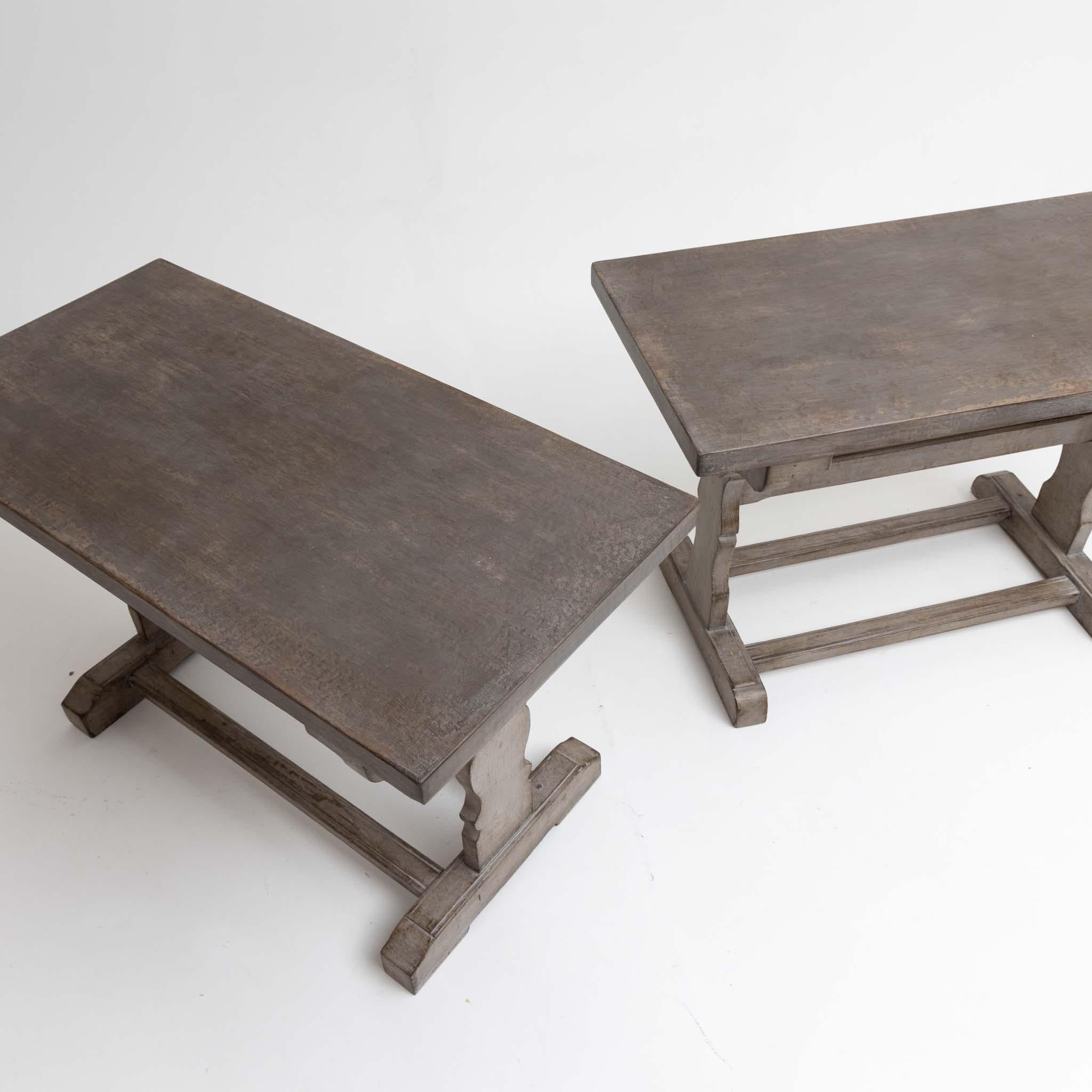 Pair of School Tables, 19th Century For Sale 1
