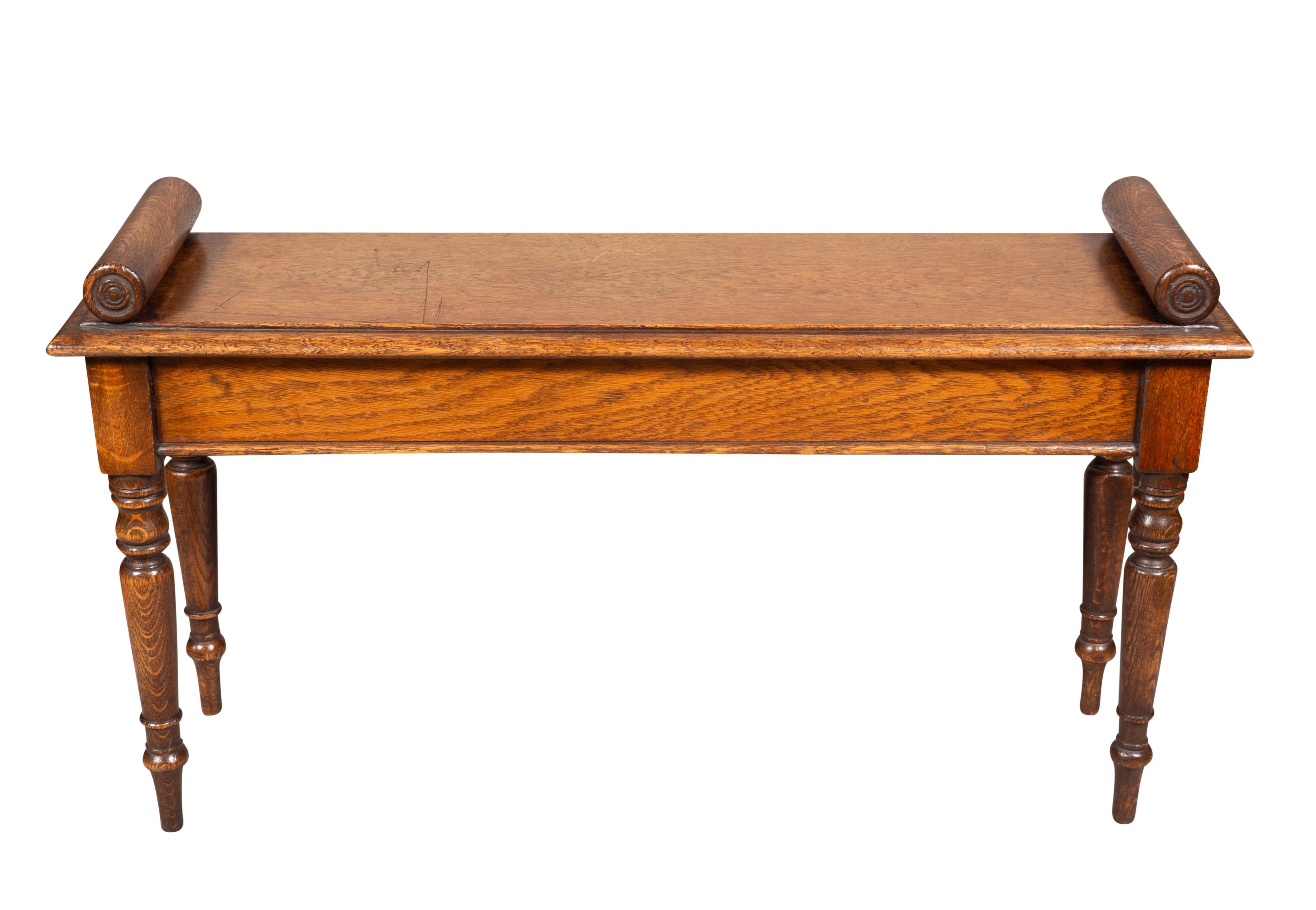 20th Century Pair Of Schoolbred Style Oak Benches For Sale