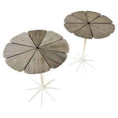 Pair of Schultz Petal Tables