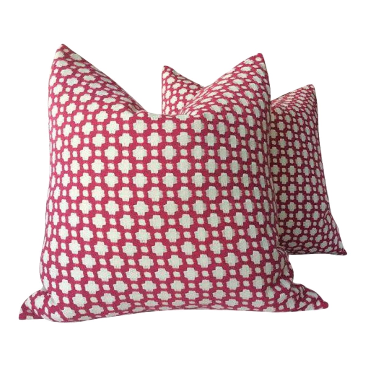 Coppia di cuscini Schumacher "Betwixt" color magenta