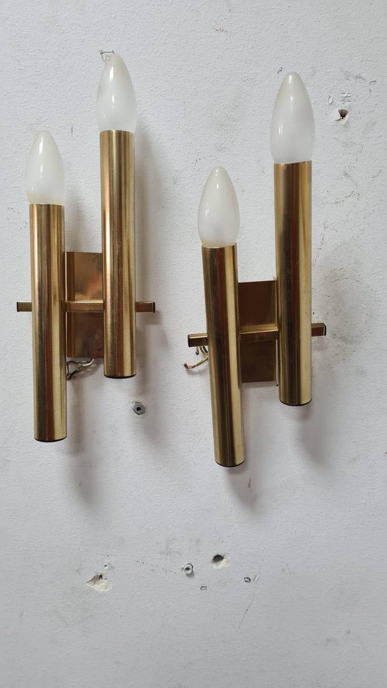 Pair of Sciolari Wall Lights In Good Condition For Sale In Catania, IT