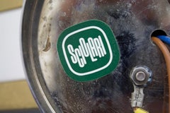 Pair of Sciolari Wall Sconces Lights in Chrome and Brass, Italy, 1970s