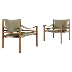 Coppia di sedie lounge Scirocco di Arne Norells