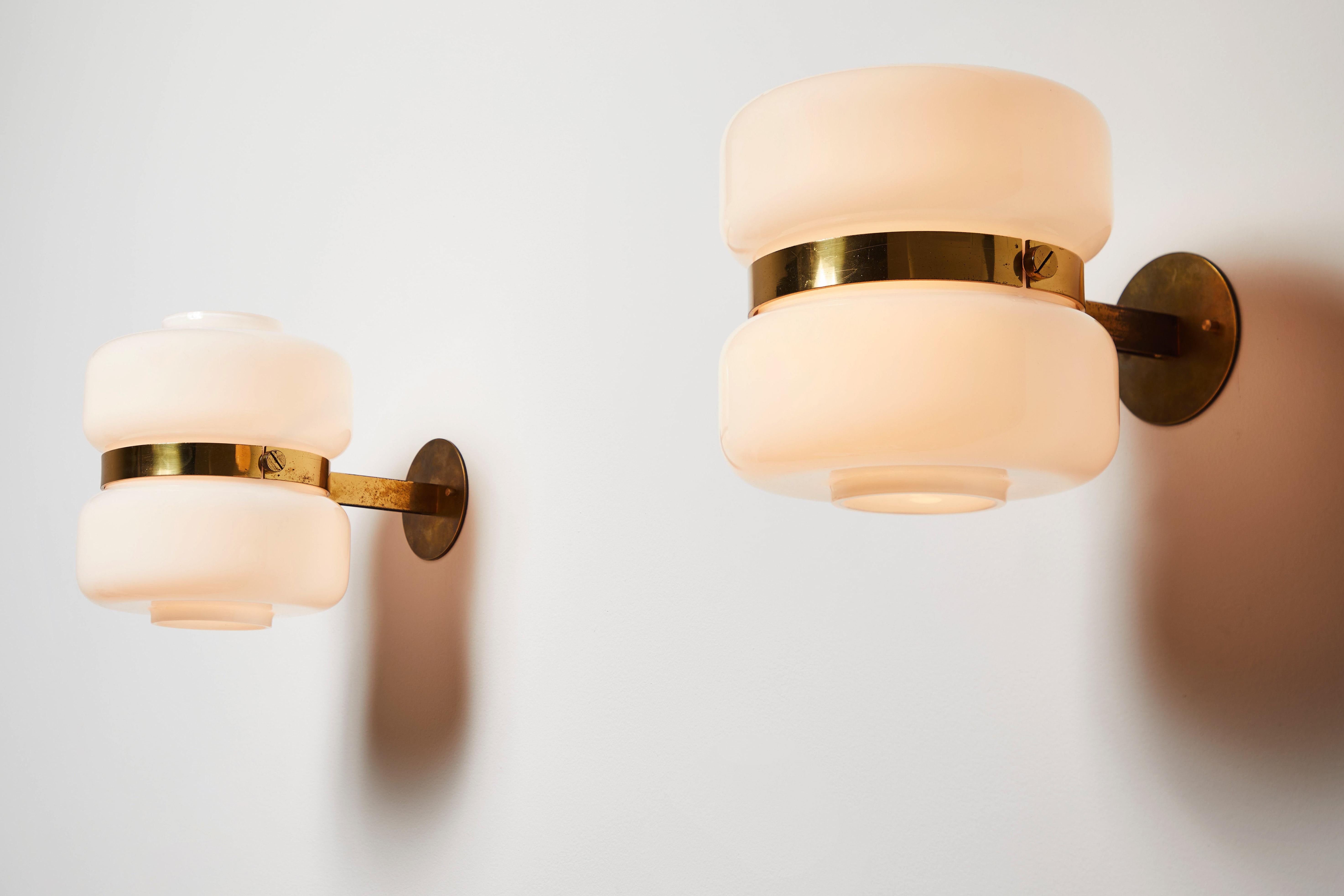 Mid-Century Modern Pair of Sconces by Architect Pier Fausto Baggati Valsecci fro Andrasteia Milano