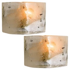 Pair of Sconces, AV Mazzega Vetri Murano, 1970s