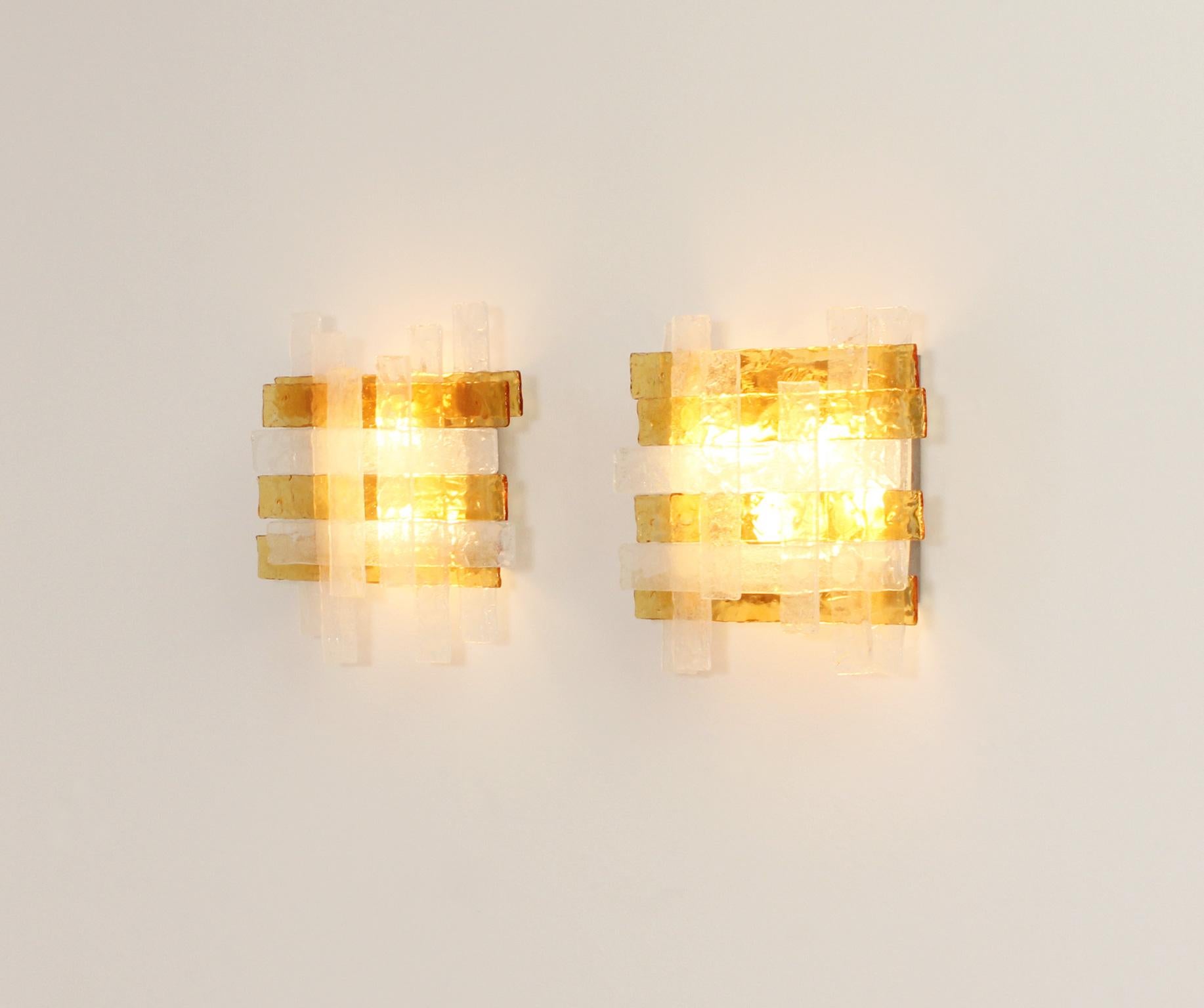 Pair of Sconces by Albano Poli for Poliarte, Italy, 1970's 6