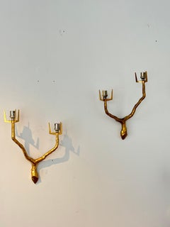 Pair of sconces by Arlus after a drawing by Felix Agostini