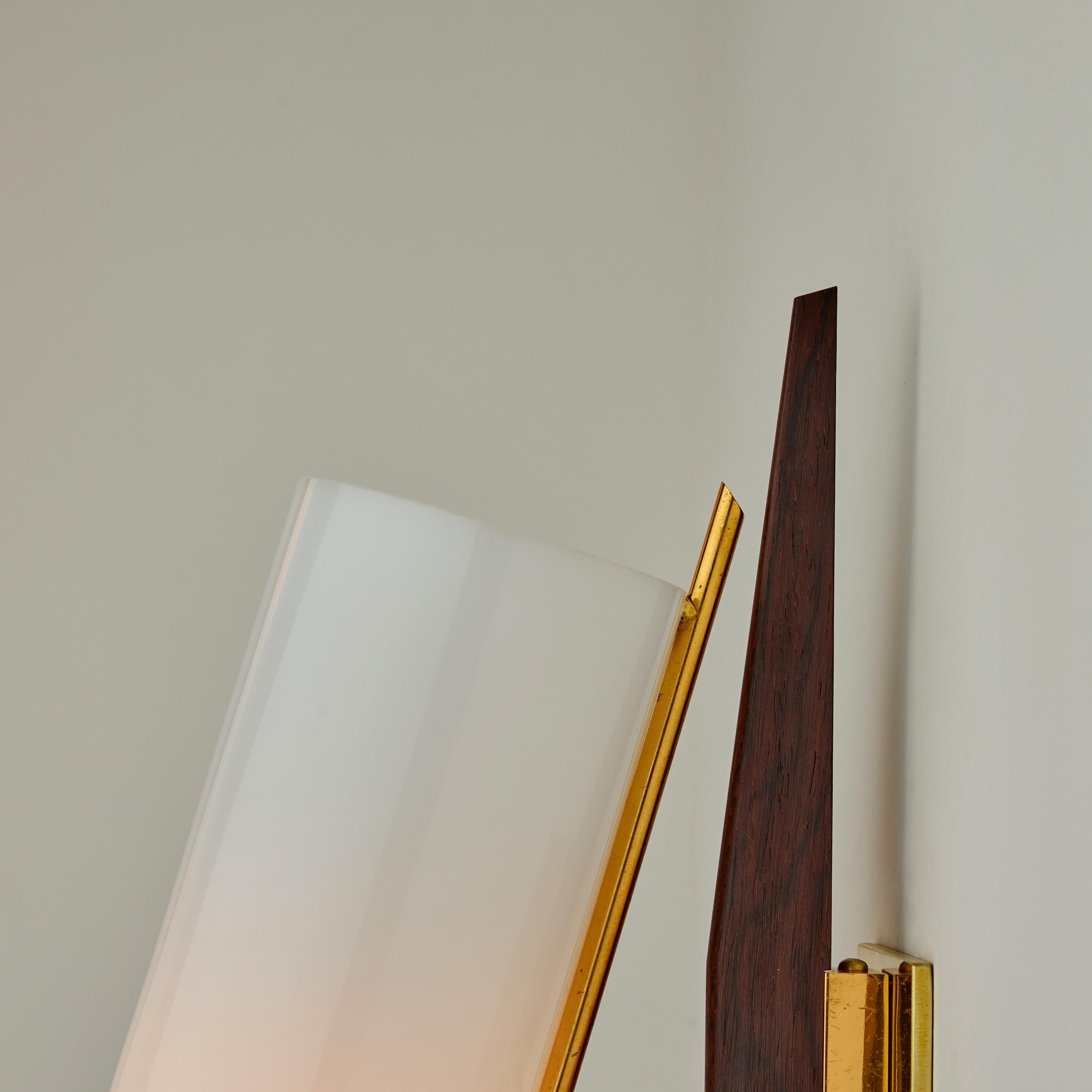 Legno Coppia di lampade di Arlus in vendita