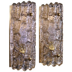 Pair of Sconces by Carl Fagerlund for Orrefors