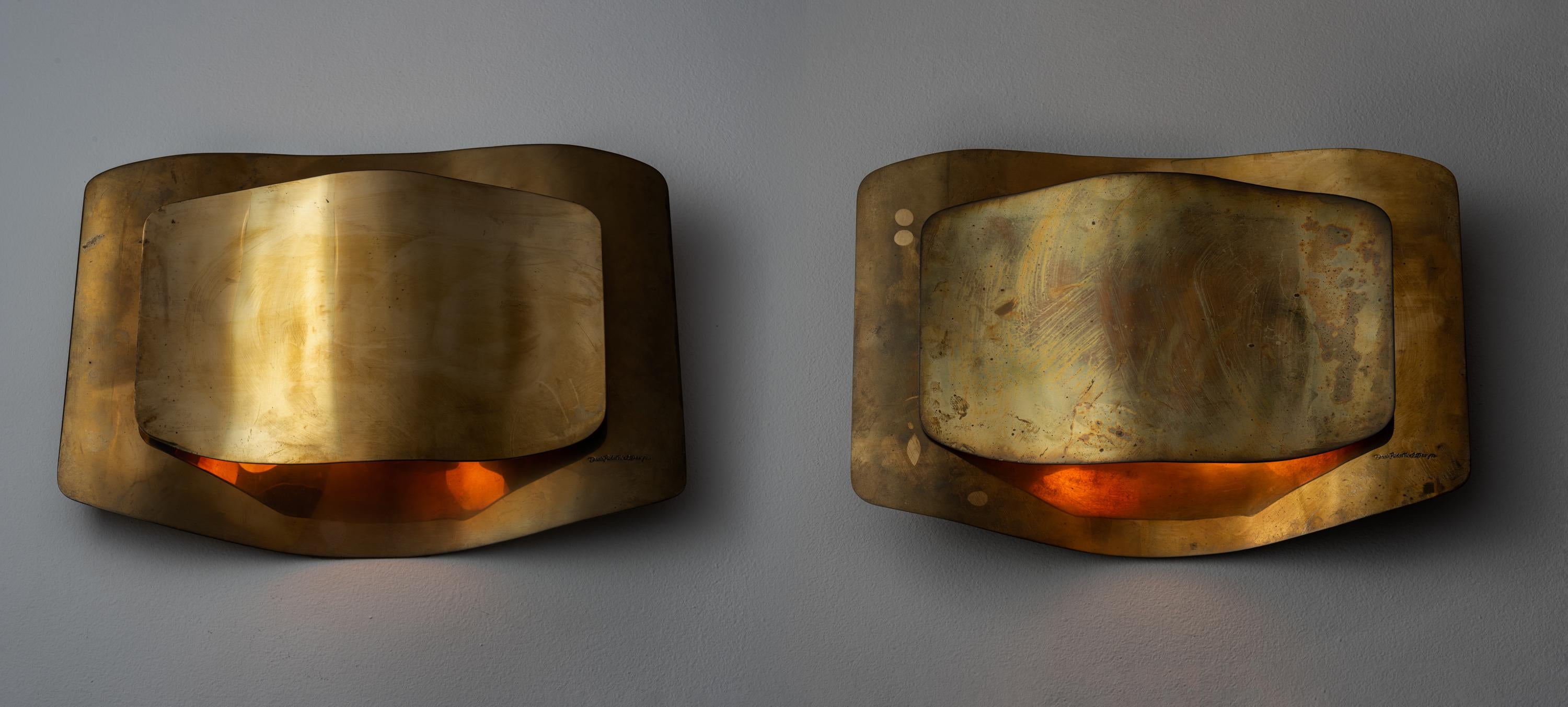 Pair of Sconces by Dada Industrial Design In Good Condition In Los Angeles, CA